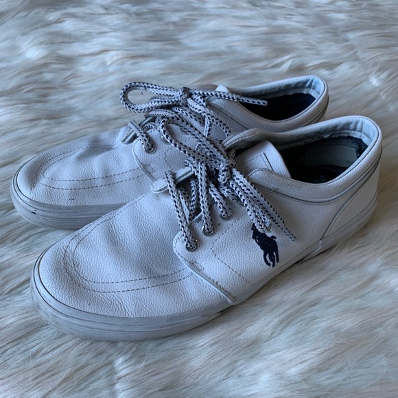 Polo Ralph Lauren Other - Polo Ralph Lauren Faxon Low Leather Sneaker- White
